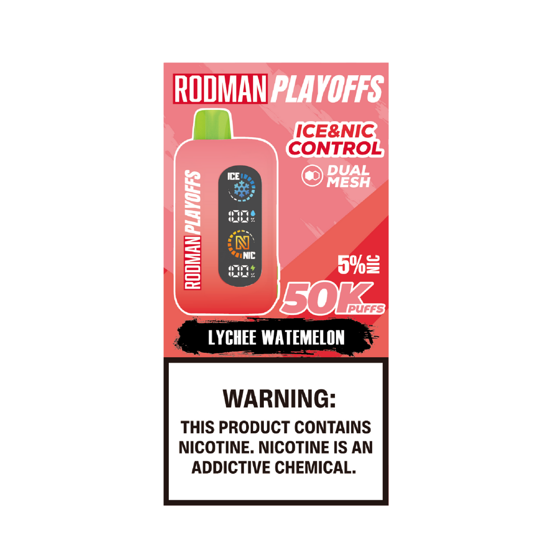 Lychee Watermelon RODMAN Playoffs 50K Puffs Disposable Vape