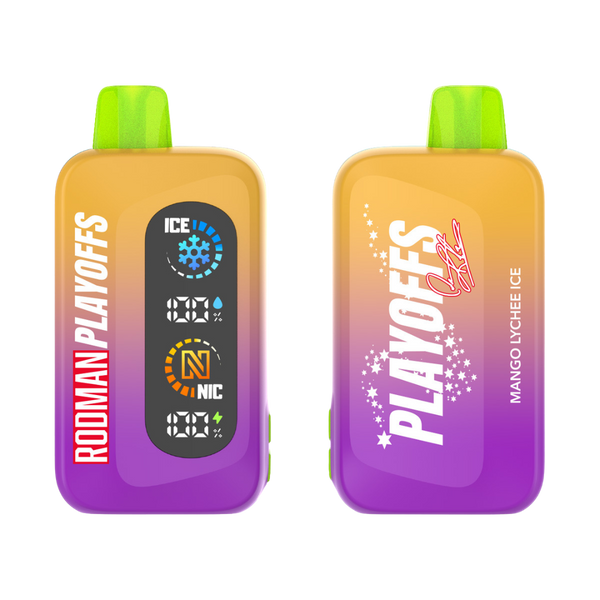 Mango Lychee Ice RODMAN Playoffs Zero Nicotine Disposable Vape