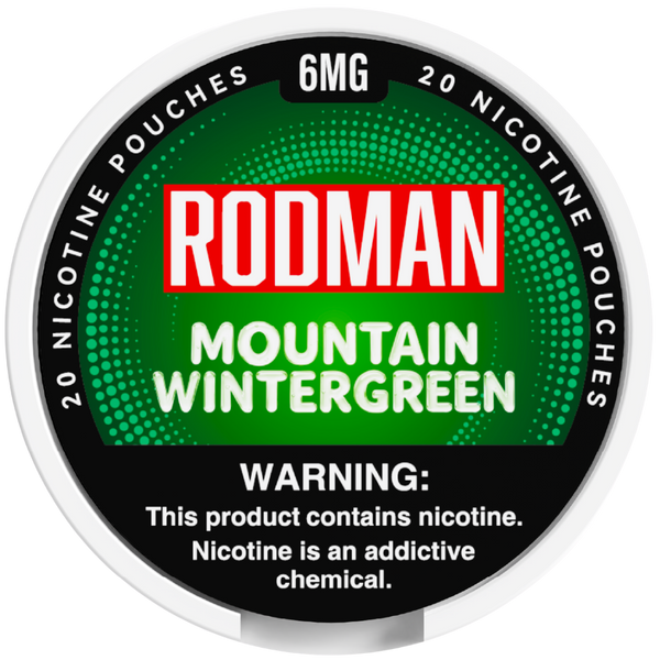 Mountain Wintergreen Rodman Dry+ Nic Pouches