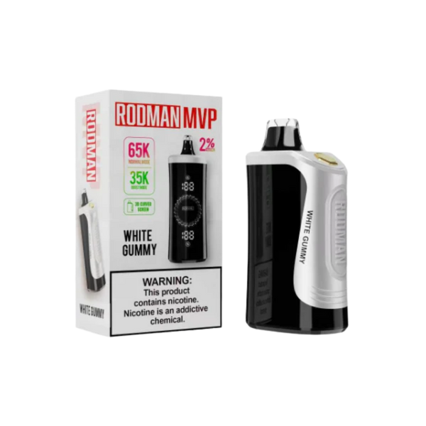 White Gummy RODMAN MVP 2% Disposable Vape