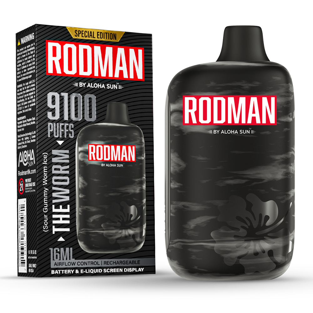 The Worm - Sour Gummy Worm Ice Disposable Vape | Rodman 9100 Puffs - $9.99 The Worm - Sour Gummy Worm Ice Disposable Vape | Rodman 9100 Puffs - $9.99