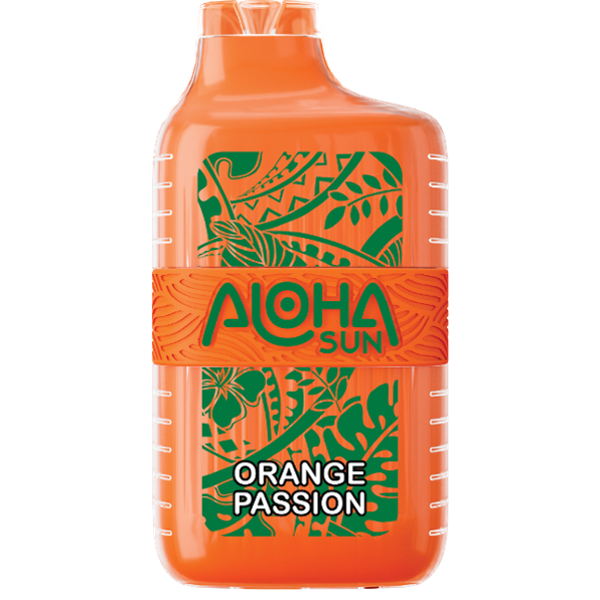 orange flavored vape PASSION - 7000+ Puffs Disposable Foger Gum Mint Kit Vape Kit Type-Sub Ohm Flavor:Tropic