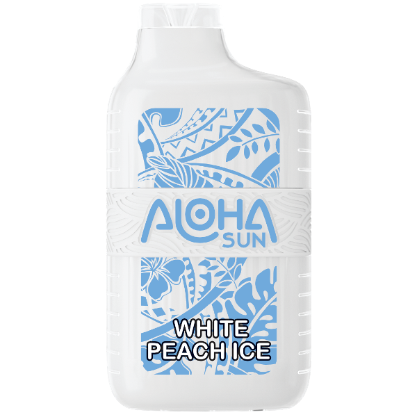 Aloha Sun 7000 Puffs Disposable White Peach Ice