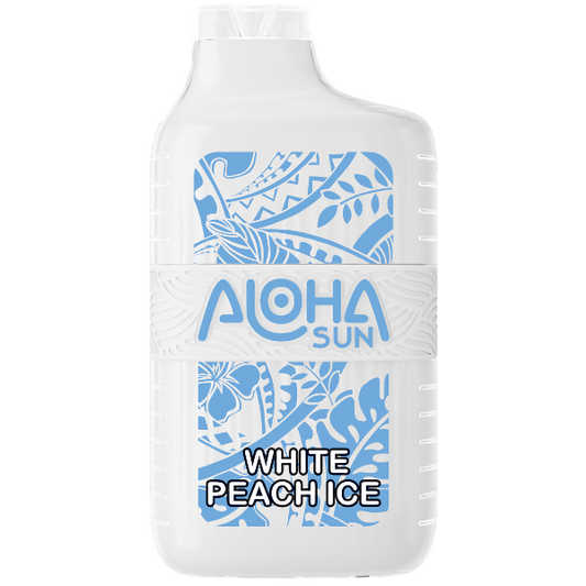 Aloha Sun 7000 Puffs Disposable White Peach Ice