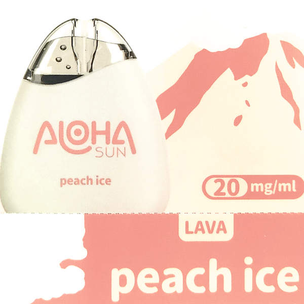 Peach Ice - 1000 Puffs Lava Disposable - 2ml