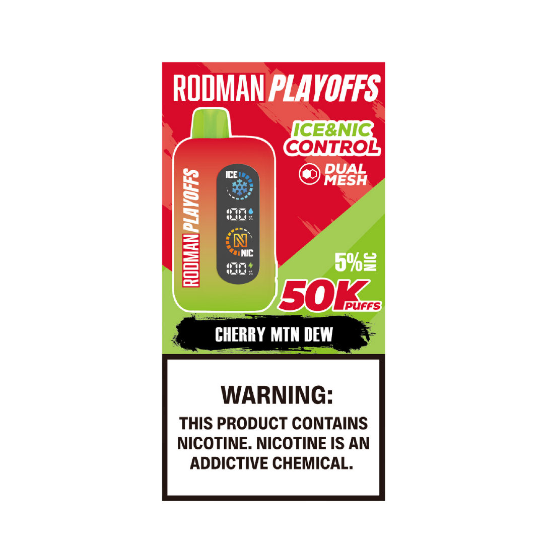 Cherry MTN Dew RODMAN Playoffs 50K Puffs Disposable Vape