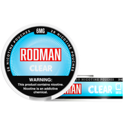 Clear Rodman Dry+ Nicotine Pouches
