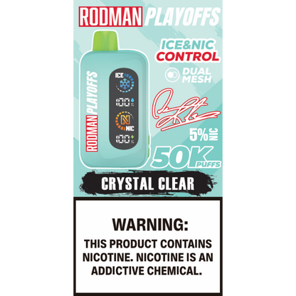 Crystal Clear RODMAN Playoffs 50K Puffs Disposable Vape