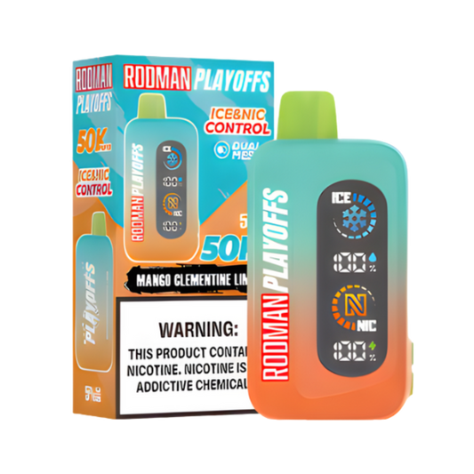 Mango Clementine Lime RODMAN Playoffs 50K Puffs Disposable Vape