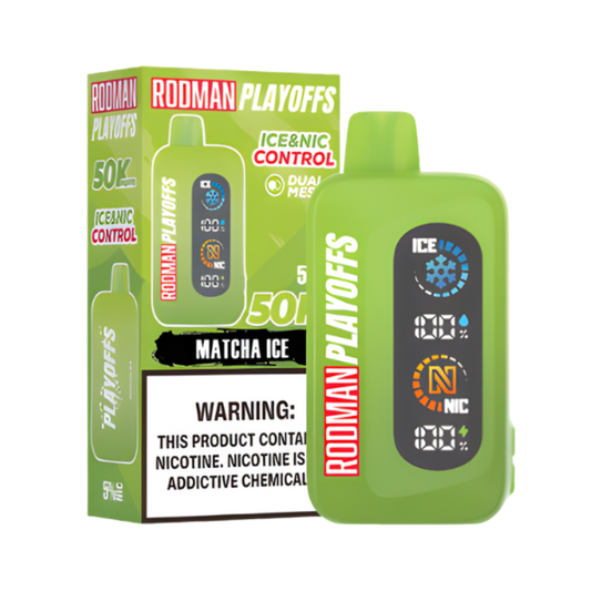 Matcha Ice RODMAN Playoffs 50K Puffs Disposable Vape