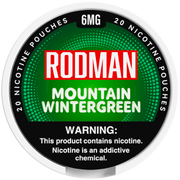 Mountain Wintergreen Rodman Dry+ Nic Pouches