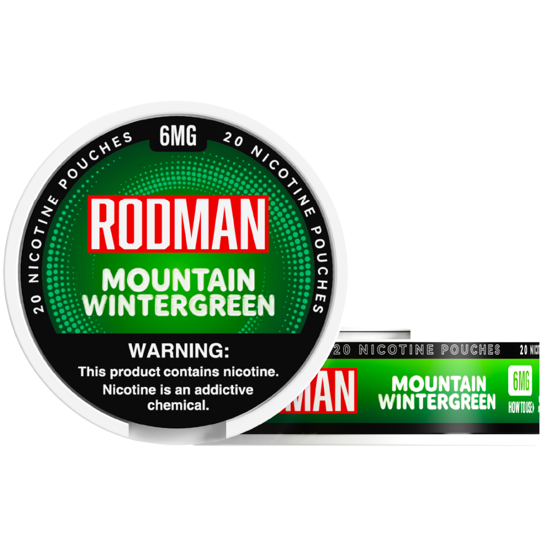 Mountain Wintergreen Rodman Dry+ Nicotine Pouches