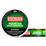 Mountain Wintergreen Rodman Dry+ Nicotine Pouches