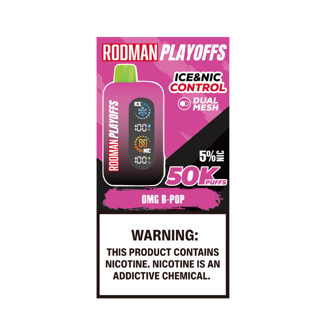 OMG B-Pop RODMAN Playoffs 50K Puffs Disposable Vape