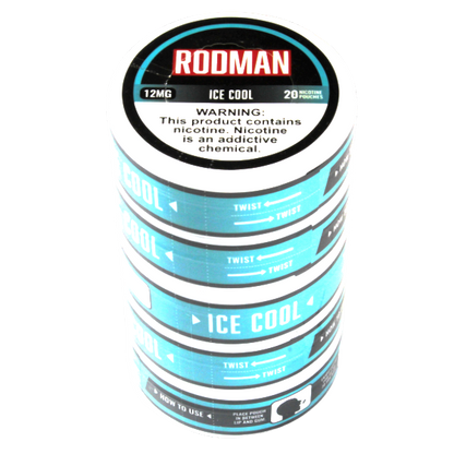 RODMAN Nicotine Pouches Ice Cool 5-Pack