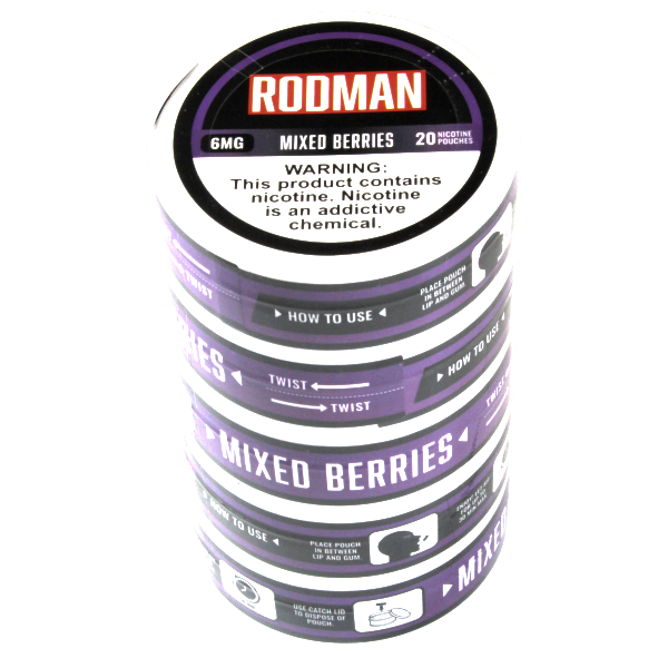 RODMAN Nicotine Pouches Mixed Berries 5-Pack