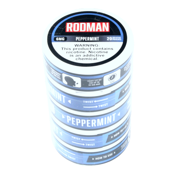 RODMAN Nicotine Pouches Peppermint 5-Pack