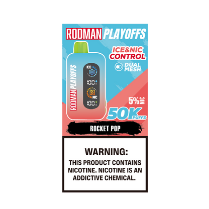 Rocket Pop RODMAN Playoffs 50K Puffs Disposable Vape