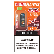 Root Beer RODMAN Playoffs 50K Puffs Disposable Vape