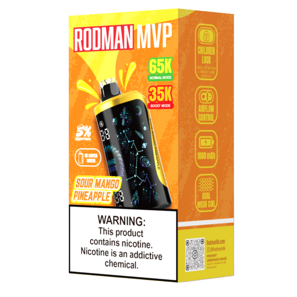 Sour Mango Pineapple RODMAN MVP 65K Puffs Disposable Vape