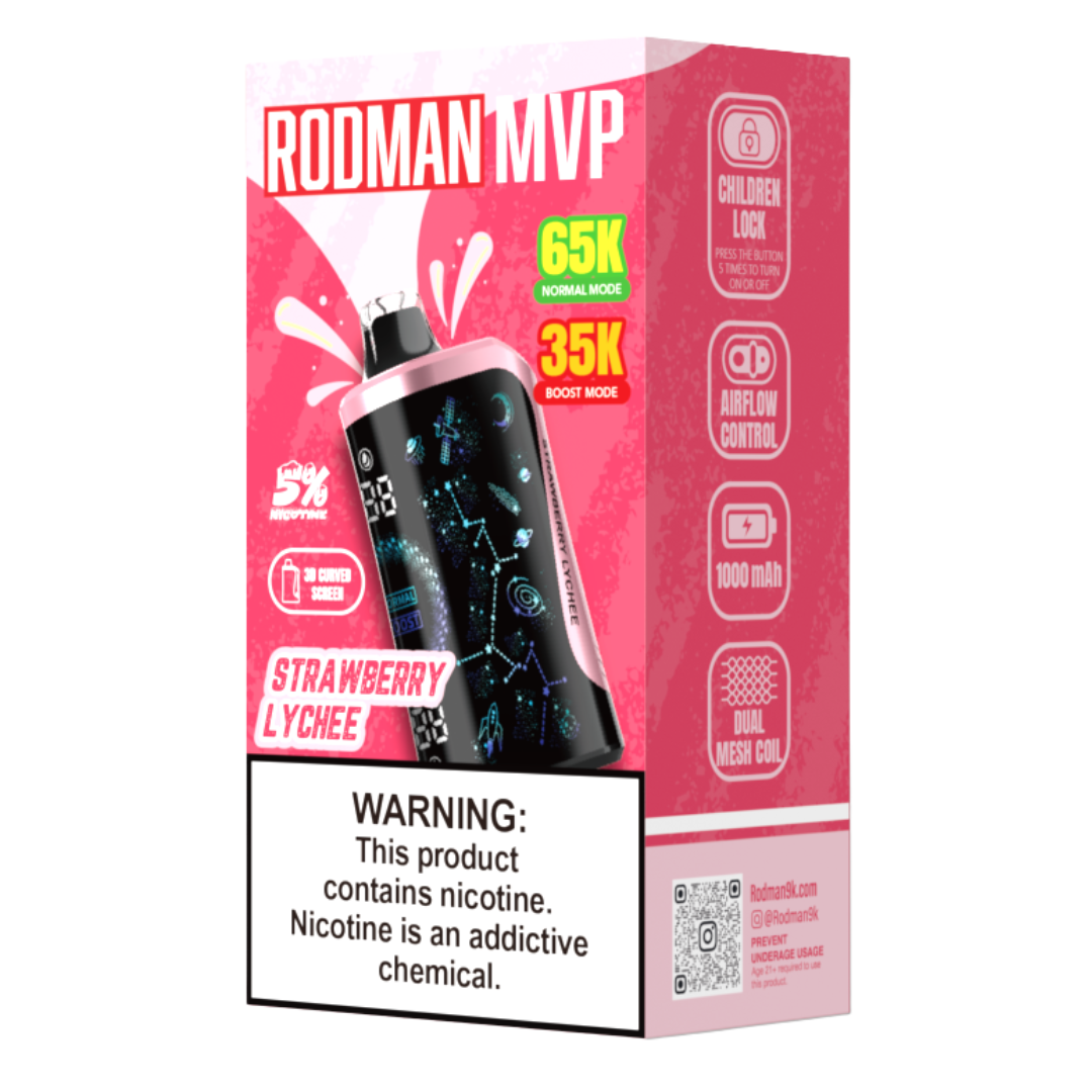 lychee disposable vape Strawberry RODMAN MVP 65K Puffs – Aloha Sun Strength/Flavor:Classic Tobacco - 60mg Banana Candy RAZ LTX Uwell Caliburn