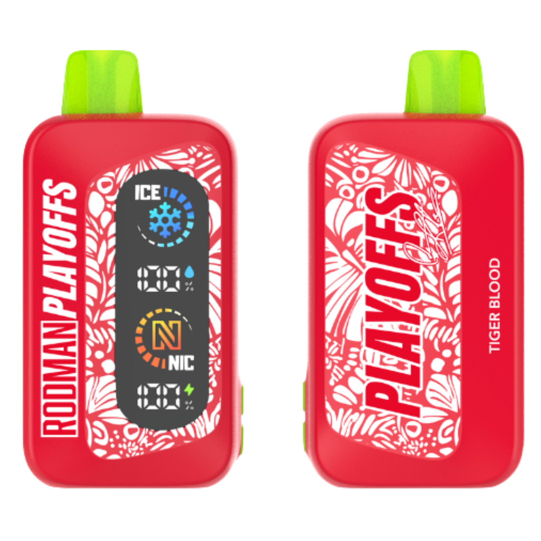 tigers blood adjust vape flavor Tiger RODMAN Playoffs 50K Puffs Disposable – Aloha Sun Select Flavor ::Coconut Paradise Vape Salts Blue Razz Icy FLUM