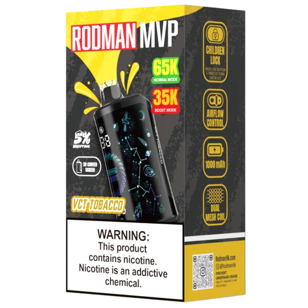 VCT Tobacco RODMAN MVP 65K Puffs Disposable Vape