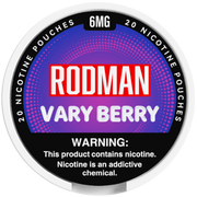 Vary Berry Rodman Dry+ Nic Pouches