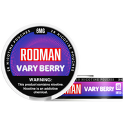 Vary Berry Rodman Dry+ Nicotine Pouches