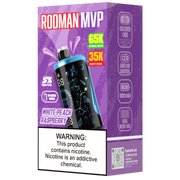 White Peach Raspberry RODMAN MVP 65K Puffs Disposable Vape
