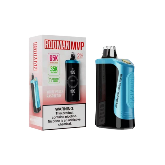 White Peach Raspberry  RODMAN MVP 2% Disposable Vape
