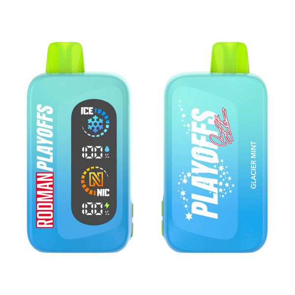 Glacier Mint RODMAN Playoffs Zero Nicotine Disposable Vape