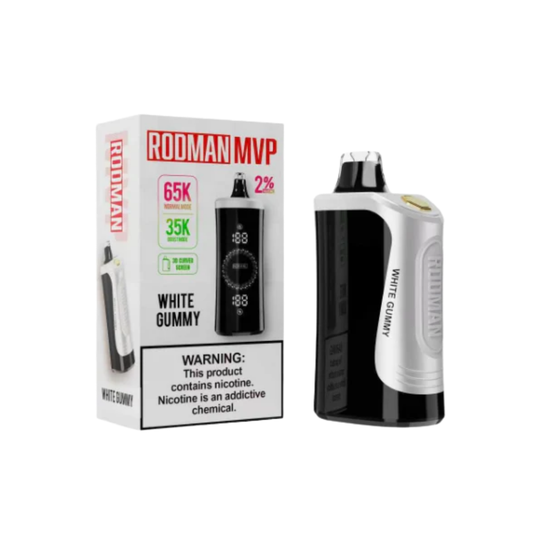 White Gummy RODMAN MVP 2% Disposable Vape
