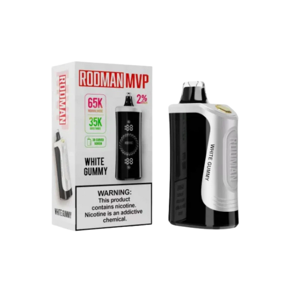 White Gummy RODMAN MVP 2% Disposable Vape