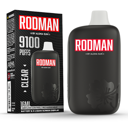 Clear Unflavored Disposable Vape | Rodman 9100 Puffs - $15.00 Clear Unflavored Disposable Vape | Rodman 9100 Puffs - $15.00